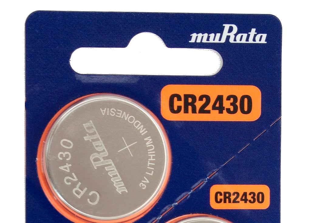 Murata (Replaces Sony) CR2430 280mAh 3V Lithium (LiMnO2) Coin Cell Watch Battery