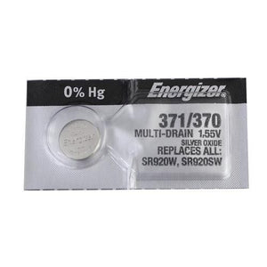 Energizer 371-370TZ Silver Oxide Coin Cell Batteries 1.55V - Watchbatteries