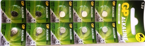 GP177 LR626 AG4 Alkaline Batteries Ten Strip - Watchbatteries