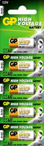 GP Battery 12 Volt GPA23 Hogh Voltage Alkaline Battery Five Strip - Watchbatteries