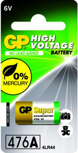 GP Battery 6 Volt GP476/4LR44  Alkaline Battery - Watchbatteries