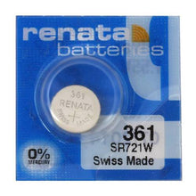 Renata 361 24mAh 1.55V Silver Oxide Coin Cell Battery - Watchbatteries