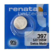 Renata 397 32mAh 1.55V Silver Oxide Coin Cell Battery - Watchbatteries