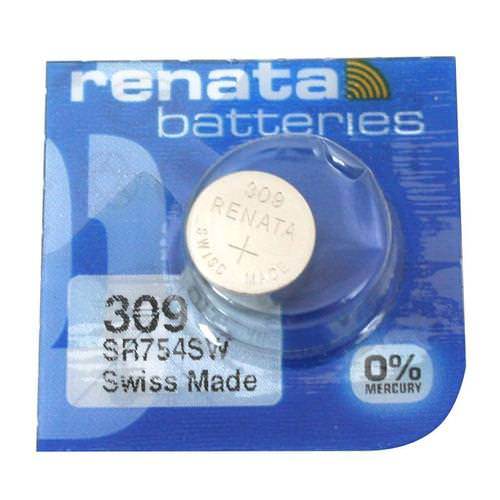 Renata 309 80mAh 1.55V Silver Oxide Coin Cell Battery - Watchbatteries