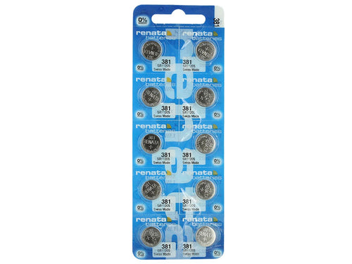 Renata 381  SR1120SW 50mAh 1.55V Silver Oxide Coin Cell Battery