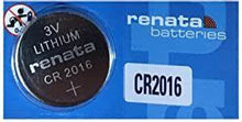 Renata CR2016TS 90mAh 3V Lithium Primary (LiMNO2) Coin Cell Battery
