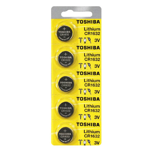 Toshiba CR1632 3 Volt Lithium Battery Five pack