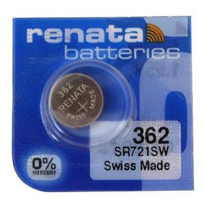 Renata 362 23mAh 1.55V Silver Oxide Coin Cell Battery - Watchbatteries