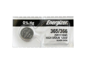 Energizer 365-366TZ Silver Oxide Coin Cell Batteries 1.55V - Watchbatteries