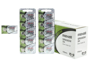 Maxell 394 SR936SW 71mAh 1.55V Silver Oxide Button Cell Battery - Watchbatteries