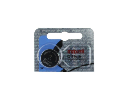 Maxell CR1616 65mAh 3V Lithium (LiMNO2) Coin Cell Battery - Watchbatteries