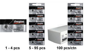 Energizer 317TZ Silver Oxide Coin Cell Batteries 1.55V - Watchbatteries