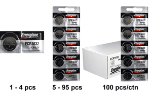 Energizer CR1632 Lithium Coin Cell Batteries 3V - Watchbatteries