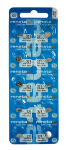 Renata 321 14.5mAh 1.55V Silver Oxide Coin Cell Battery - Watchbatteries