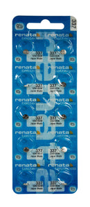 Renata 337 8mAh 1.55V Silver Oxide Coin Cell Battery - Watchbatteries