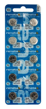 Renata 344 105mAh 1.55V Silver Oxide Coin Cell Battery - Watchbatteries