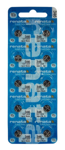Renata 346 10mAh 1.55V Silver Oxide Coin Cell Battery - Watchbatteries