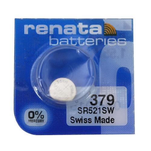 Renata 379 16mAh 1.55V Silver Oxide Coin Cell Battery - Watchbatteries