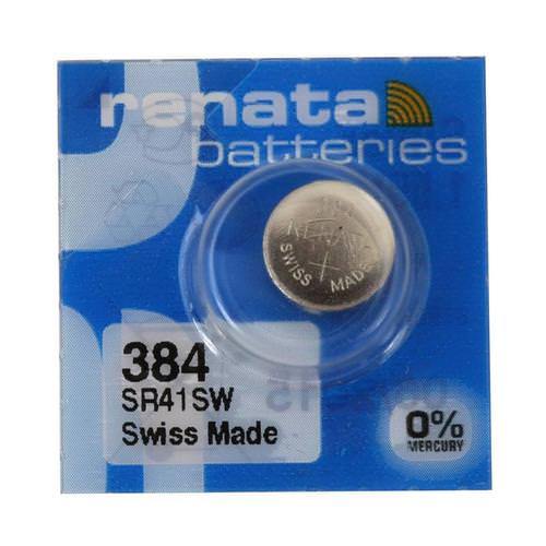 Renata 384 45mAh 1.55V Silver Oxide Coin Cell Battery - Watchbatteries